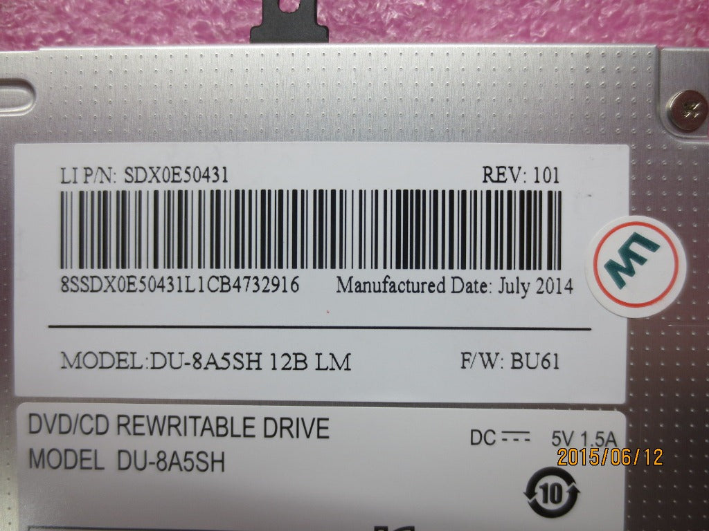 Lenovo Optdrive Smd,Plds,Sata,95Mm,X2 - 00HM518