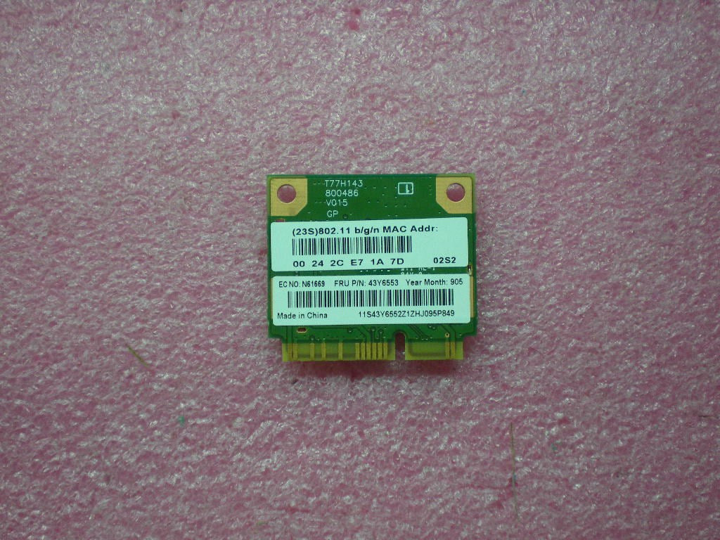 Lenovo 43Y6553 Hdaptr Rtk-Fxn N