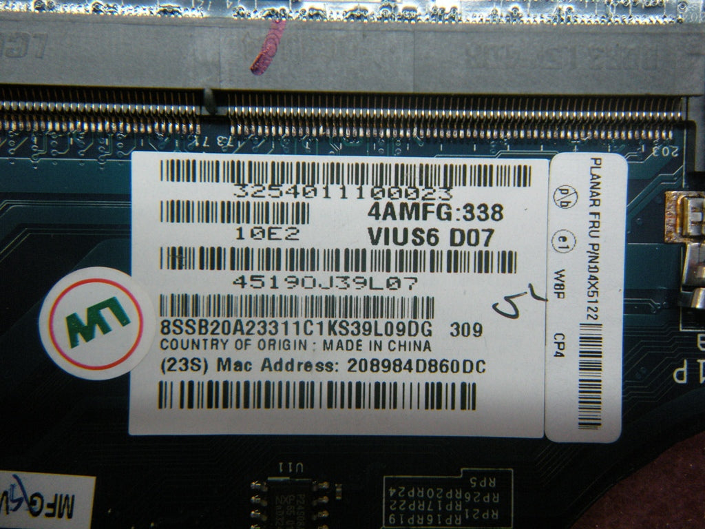Lenovo Mb Assembly - 04X5122