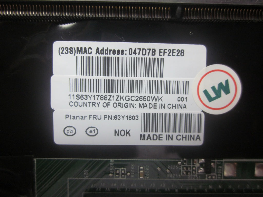 Lenovo 63Y1803 Cdpop D4 Hm65 Integ Ww=N Tpm=Y