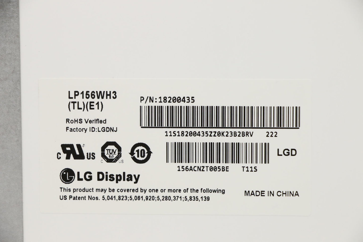 Lenovo Tfd Lcd Lgd Lp156Wh3 Tle1 Hd G - 18200435