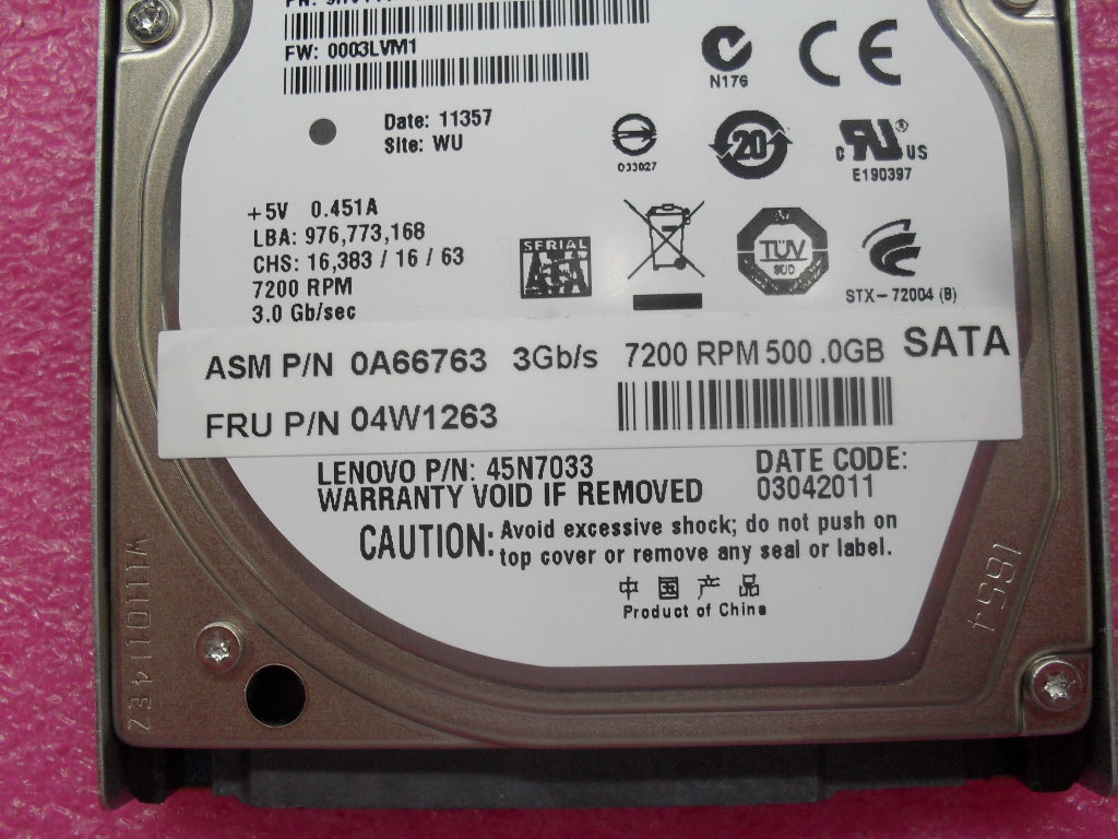 Lenovo Hard Drives - 04W1263