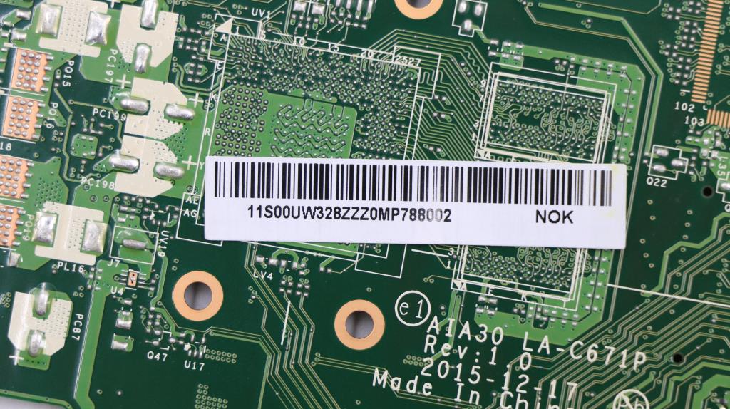 Lenovo Mb Assembly Uma J3710 Nok W/Rt - 00UW328