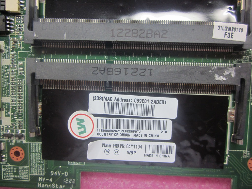 Lenovo Cdpop Planar Pentium 977 W8P - 04Y1104