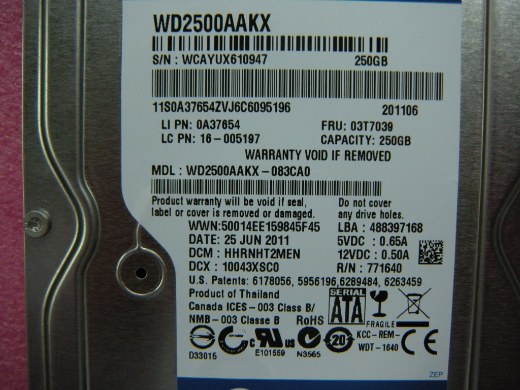 Lenovo 03T7039 Hard Drives