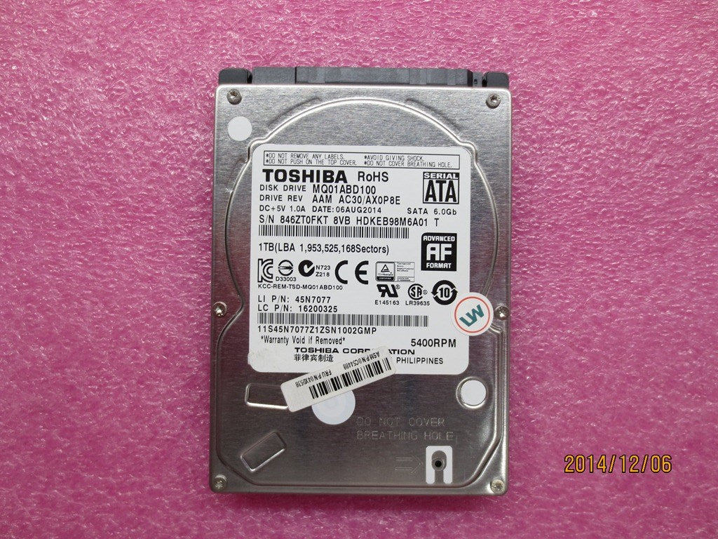 Lenovo Hd Hard Drives - 04X0538