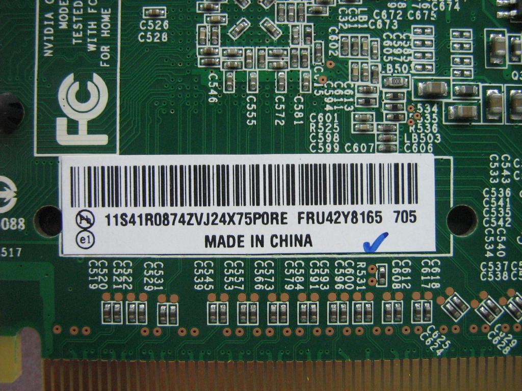 Lenovo 42Y8165 Card Nvidia Gef