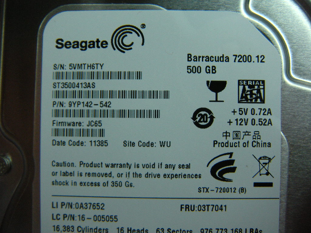 Lenovo 03T7041 Hard Drives