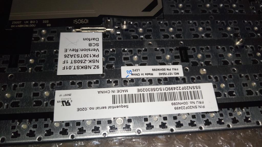 Lenovo Ki Keyboards Internal - 00HN099