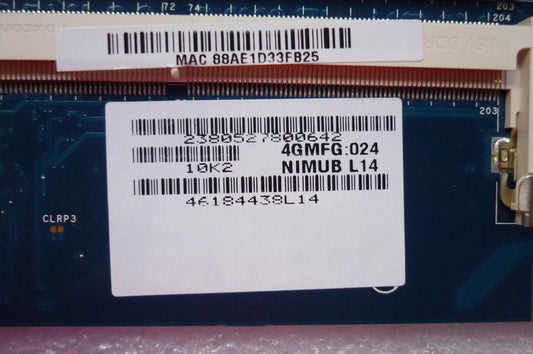 Lenovo 11012389 Mb Nimub Assembly Ulv I3-330