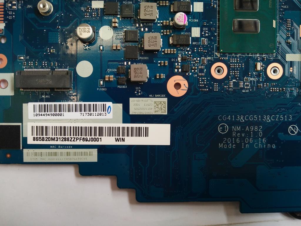 Lenovo Mb I5-7200U Uma D4G Nbl-Win - 5B20M31288