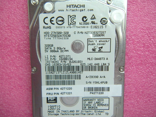 Lenovo Hard Drives - 42T1221