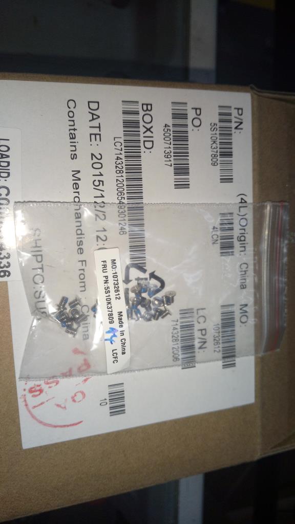 Lenovo Ks Kits Screws And Labels - 5S10K37809