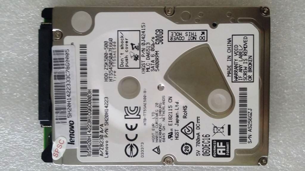 Lenovo 500 Gb Sata 5400 Rpm Hard Driv - 5H20H14223
