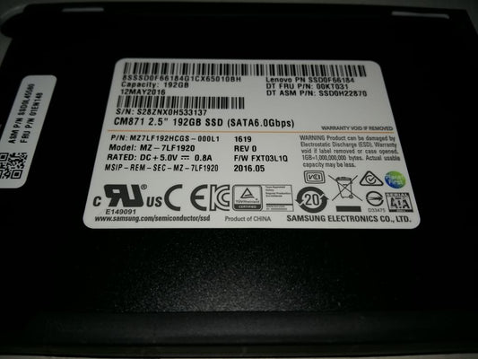 Lenovo Sd Solid State Drives - 01EN148