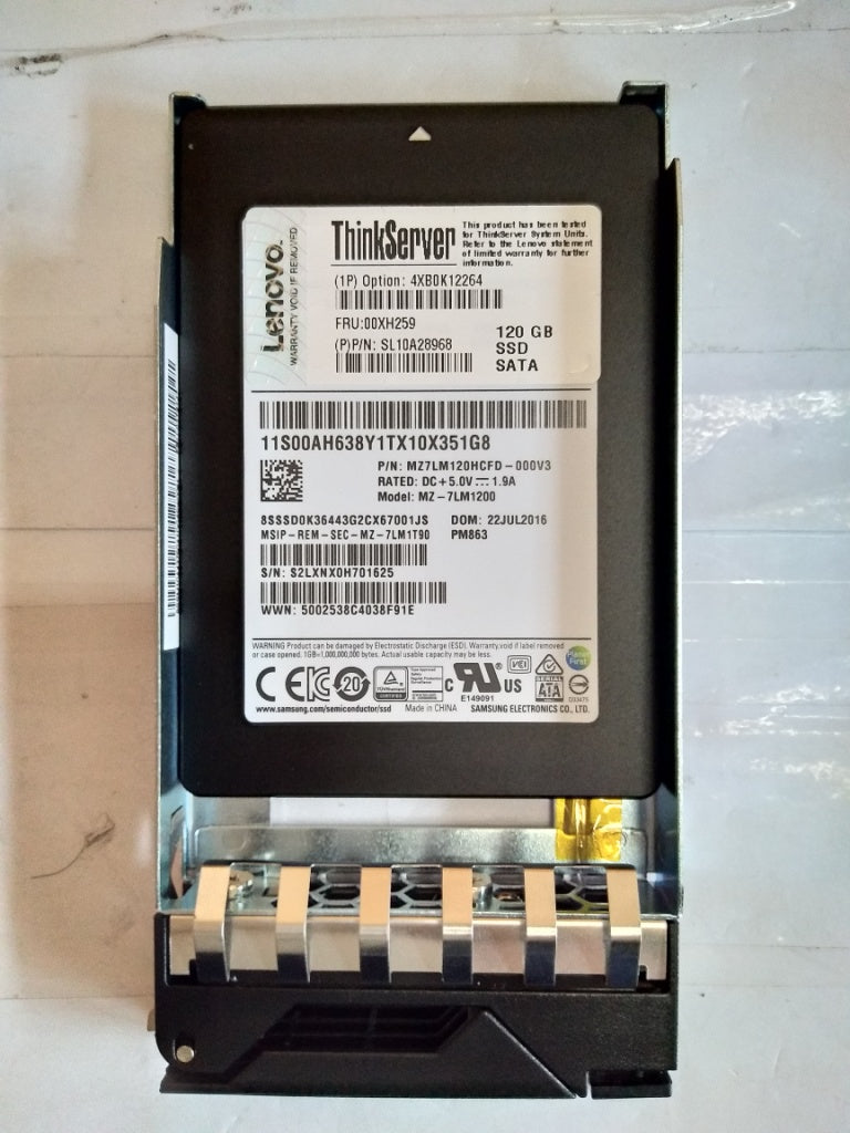 Lenovo Ssd Asm Hs 120Gb 6Gb Sata 2.5- - 00XH259