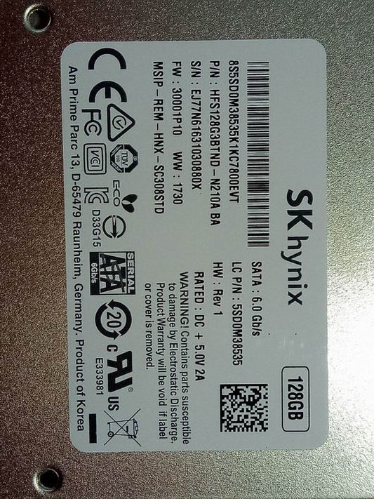 Lenovo Hynix Sc308 128G 2.5 Ssd - 5SD0M38535