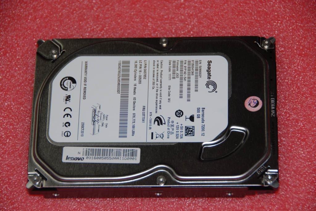 Lenovo 16005055 Hdd 500G Seagate Pharaoh6G St3