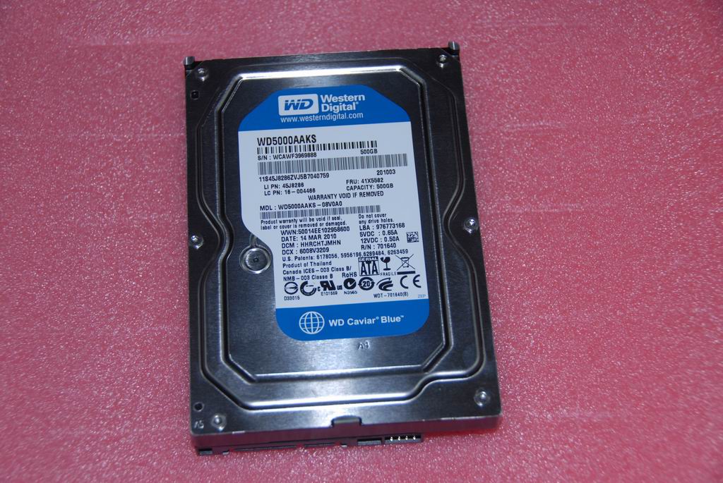 Lenovo 16004466 Hdd 500G Wd Xl500S Wd5000Aaks-