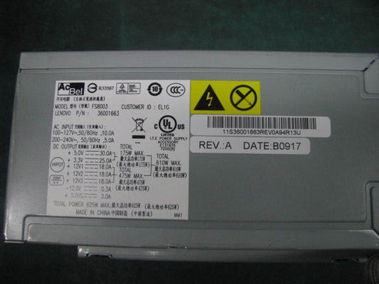 Lenovo 36001663 Power Supply Acbel Fs8003-El1G