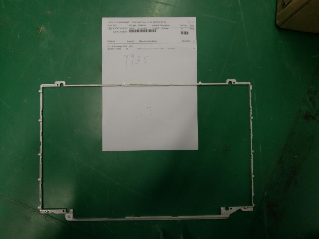 Lenovo Cover Lcd Rear Frame,Changyun - 01HY650
