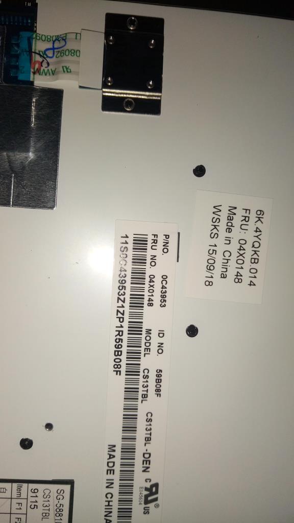 Lenovo Ki Keyboards Internal - 04X0148