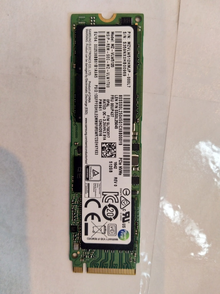 Lenovo (00UP437) 512GB M.2 PCIe SSD