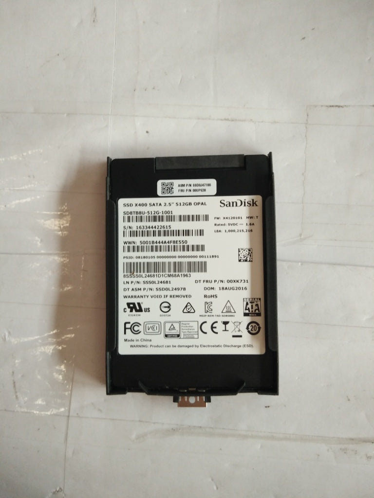 Lenovo Ssd Asm 512G,2.5-Inch ,7Mm,Sat - 00UP638