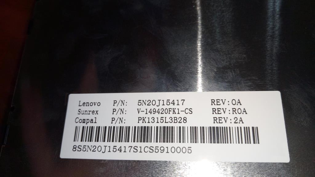Lenovo Ki Keyboards Internal - 5N20J15417