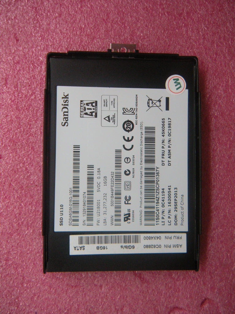 Lenovo Ssd Asm 16G,2.5,7Mm,Sata6G,Sd - 04X4800