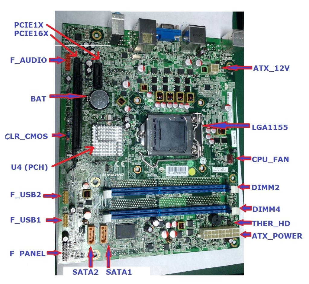 Lenovo 11012785 Mb F H61 Dtx 1.0 W/O Cpu&Mem