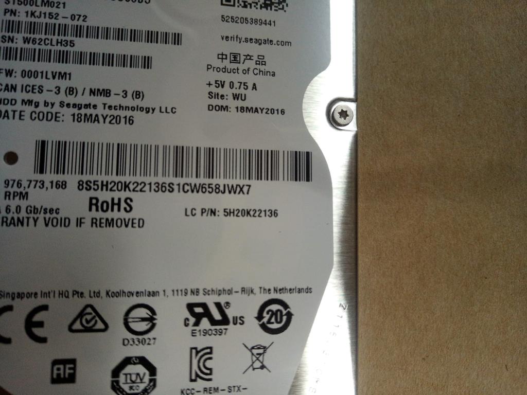 Lenovo Hd Hard Drives - 5H20K22136
