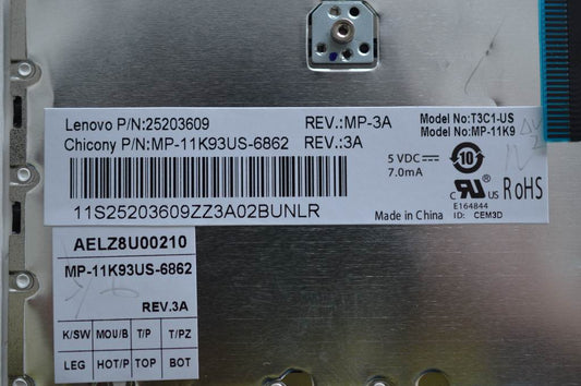 Lenovo Kb 84Key Ccyt3C1Us Blkkeygrays - 25203609