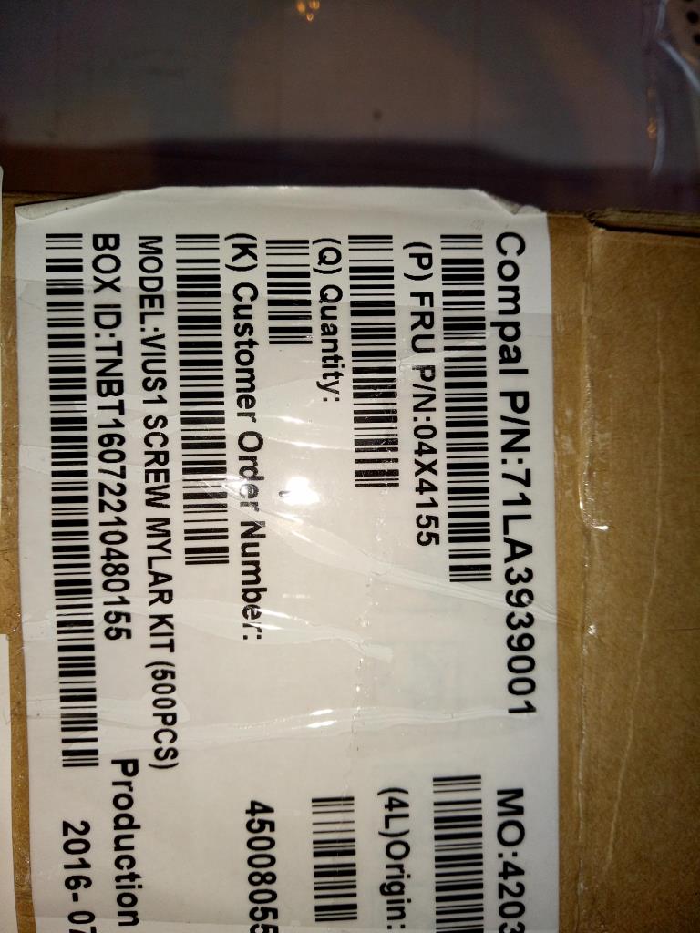 Lenovo Ks Kits Screws And Labels - 04X4155