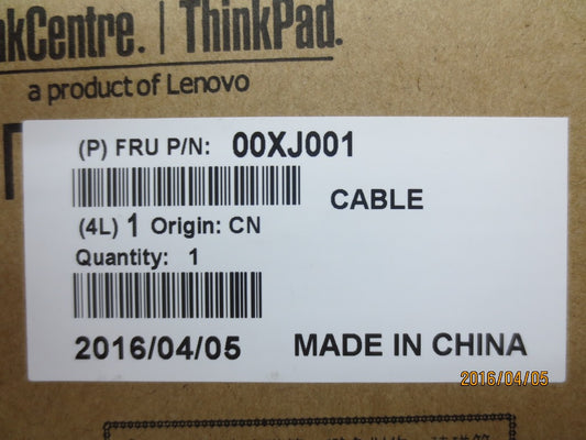 Lenovo 00XJ001 Ct Cables Internal