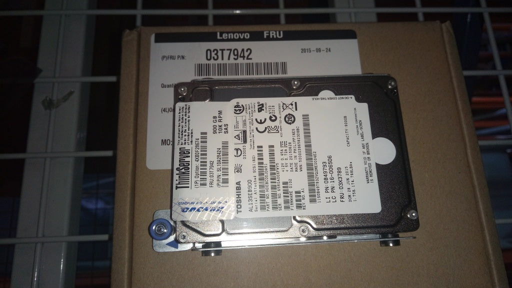 Lenovo Hard Drive Nhs 900Gb Sas 10000 - 03T7942