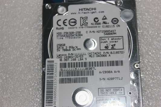 Lenovo 16005023 Hdd 250G 5400Rpm Hgst Hts54322