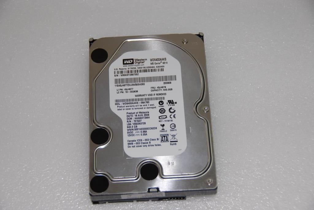 Lenovo 16003636 Hdd 640G Wd Wd6400Aaks-08A7B0