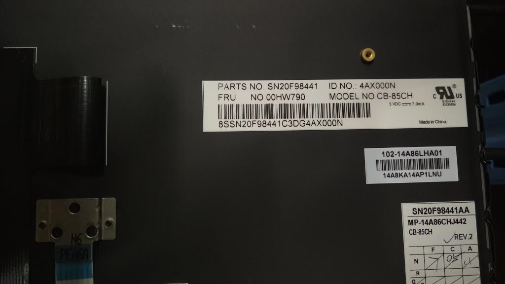 Lenovo Ki Keyboards Internal - 00HW790