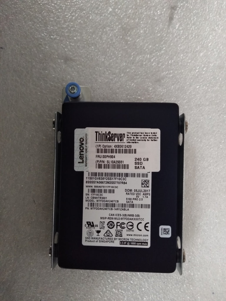 Lenovo Nhs 240Gb 6Gb Sata 2.5-Inch As - 00PH904