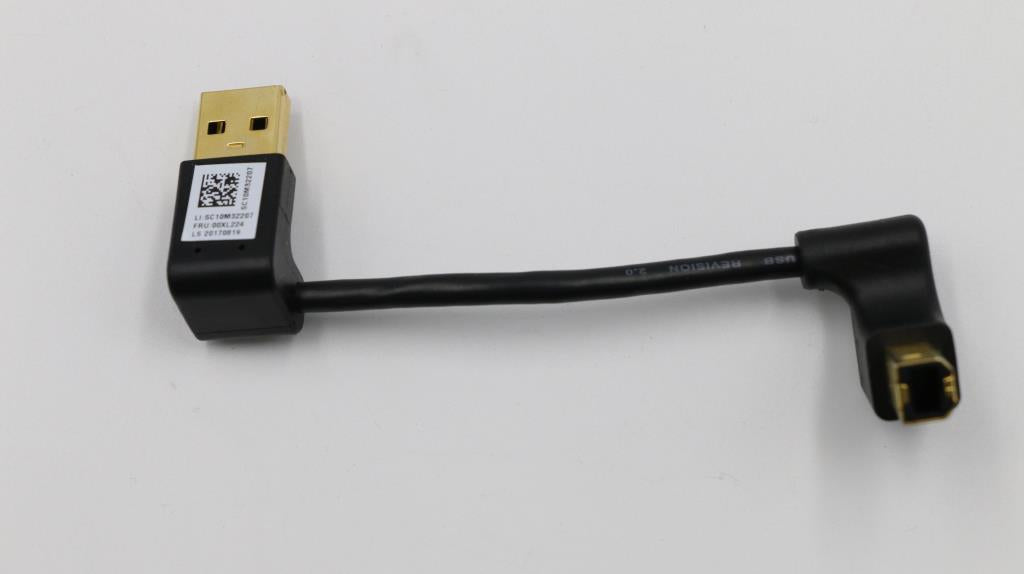 Lenovo (00XL224) USB A to USB B 90-Degree Cable