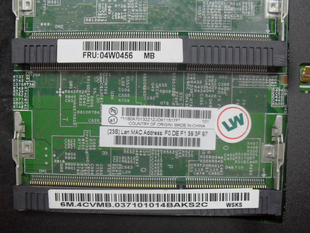 Lenovo Cardpop Pln I5-480M Nv Smb Tpm - 04W0456