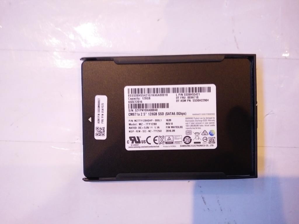 Lenovo Ssd Asm Ssd,128G,2.5-Inch ,7Mm - 01AY573