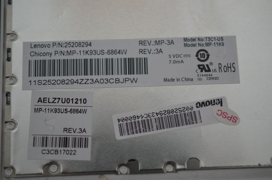 Lenovo Keyboard Ccy T3D1 Us84 Key Blk - 25208294