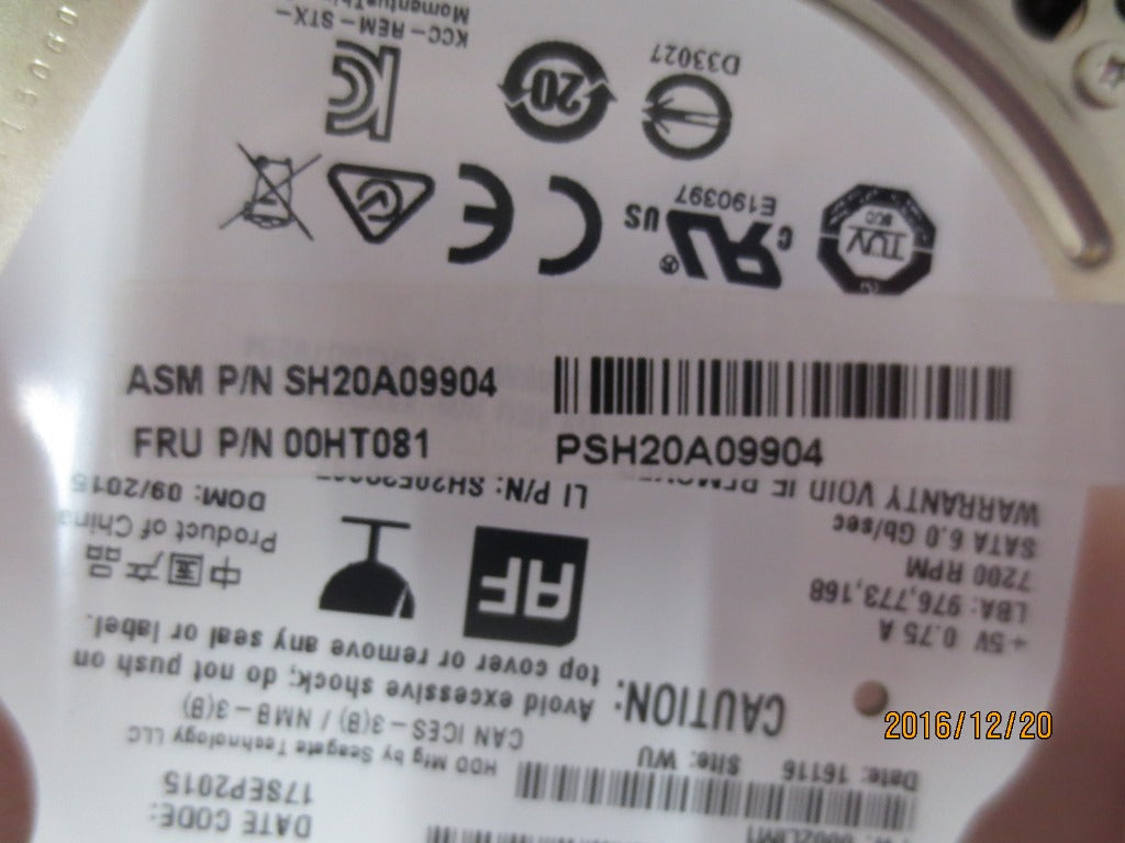 Lenovo Hd Hard Drives - 00HT081