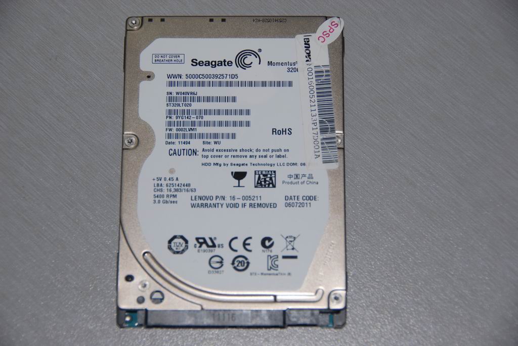 Lenovo 16005211 Hdd 320G 5400Rpm Seagate St320