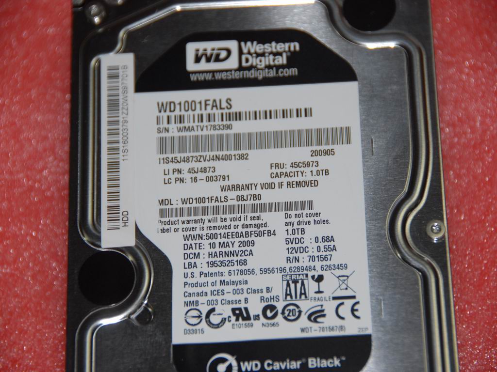 Lenovo 16003791 Hdd 1Tb Wd1001Fals-08J7B0 32M