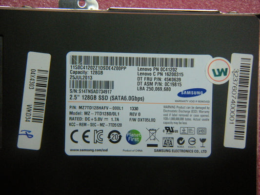 Lenovo 04X4303 Labsb Ssd 128Gb Samouseung