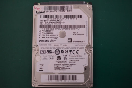 Lenovo 16200321 1Tb Hdd 5400Rpm Sata 2.5-Inch