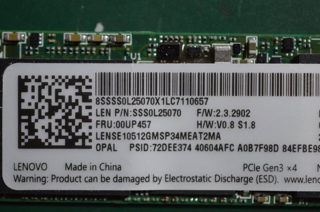 Lenovo 2280 Pcie3X4 - 00UP457